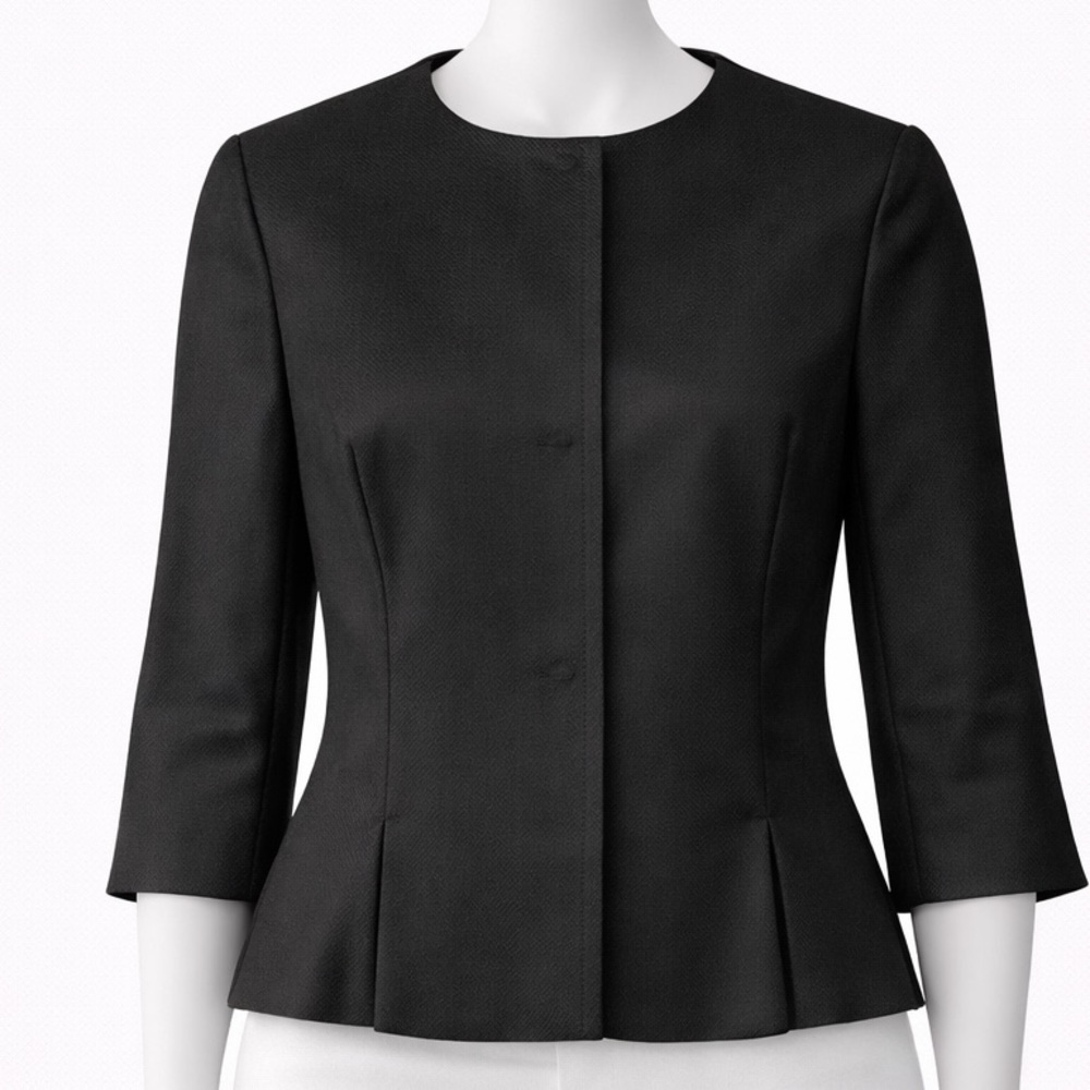 Banana Republic Black Stretch Ponte Jacket